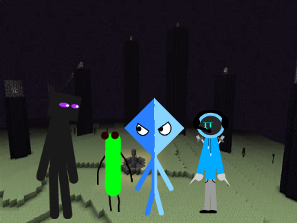 Add yourself staring at an Endermen remix remix