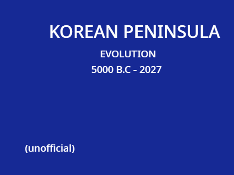 evolution of korean peninsula 5000BC-2027 (not real, just my version)