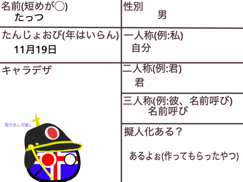 【参加！】PBer学園　入学シート remix