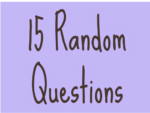 15 random questions (pastel edition)