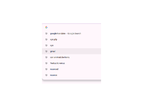 I exposed mah search history