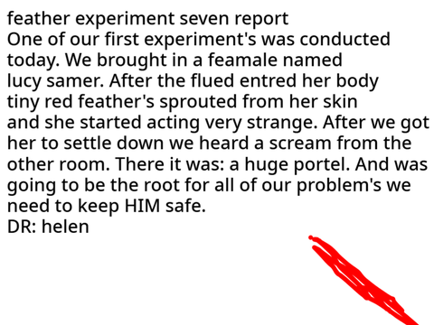Scientist report (Feather)