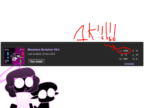 1K VIEWS ON MORPHUES!!! YAYAYAYYA-