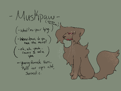 Muskpaw entry!