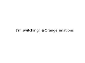 I'm switching! 