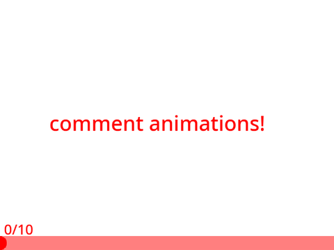 Comment animations