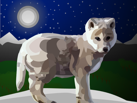 Wolf Pup Blockshade