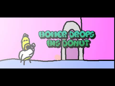Homer Drops His Donut | #animation#ai#art#bitmap#meme#trending
