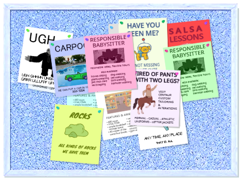Sprite Libary Notice Board ( remix )