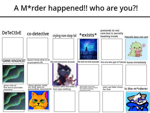 A M*rder happened!! who are you?! >:3  remix remix remix remix remix remix remix remix remix remix