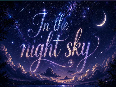 In the night sky