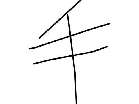 ペン握る時