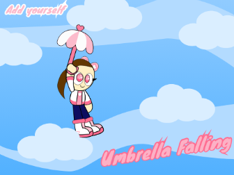 add yourself Umbrella falling