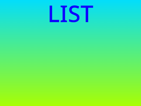 List for the contestants!