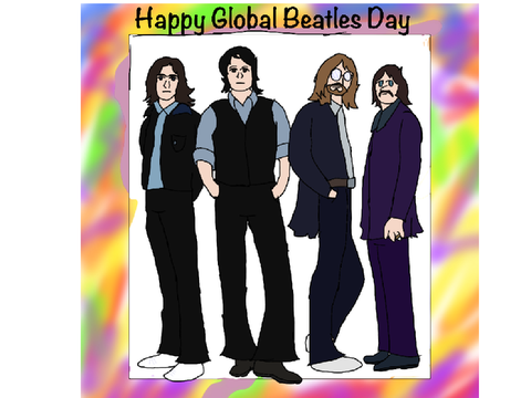  Global Beatles Day drawing 