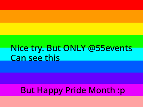 Only @55events can see this