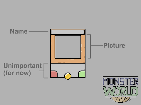 Monster World Card Template