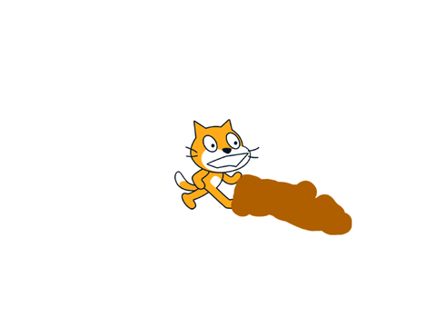 Cat eating animation