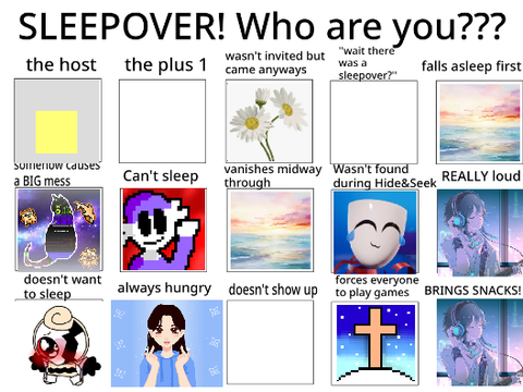 A SLEEPOVER?? Who Will You Be... Remix x11