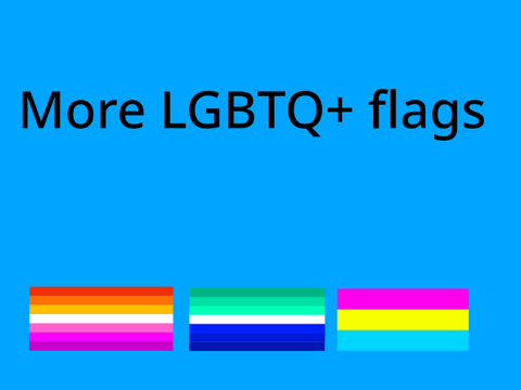 More LGBTQ+ flags