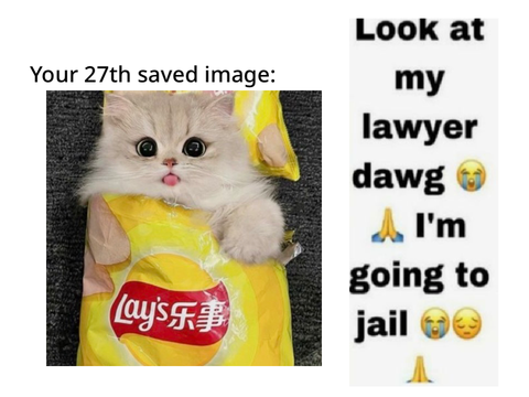 Your 27th saved image is your lawyer remix