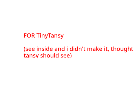 For TinyTansy