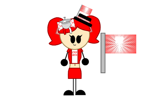 CTCF2013 with her new humanized flag