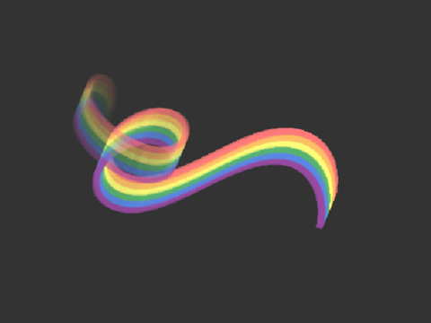 A Pastel Dancing Ribbon