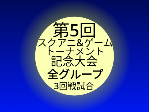 第5回スクアニ&ゲームトーナメント記念大会 全グループ3回戦試合 投票