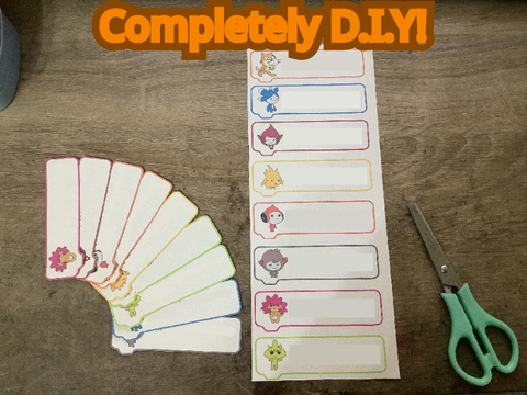 Scratch name tags