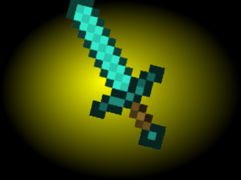 3D diamond sword