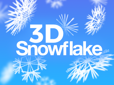 3D Snowflake Generator