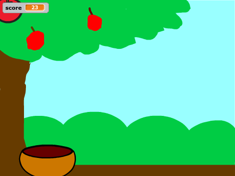 catch the apple!