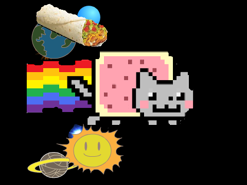 Nyan Cat Flying