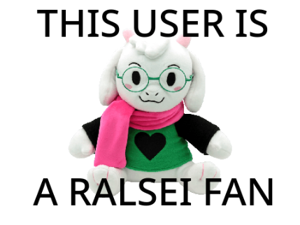 This User is a Ralsei Fan