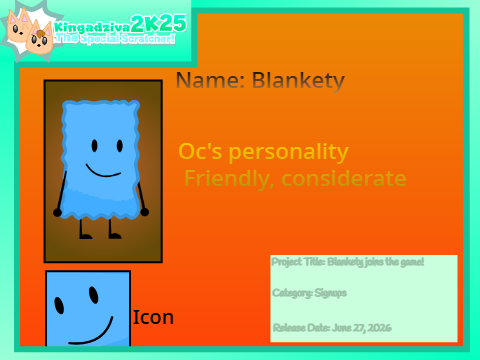 Blankety joins the game!