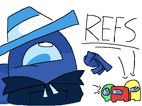 (GREEN MENTIONED) among us oc refs