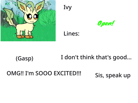 Trying out for Ivy (ET series)