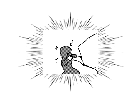 黒と白の乱闘！