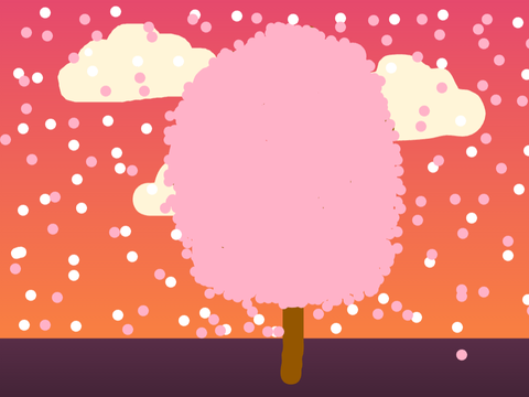 ❀ Cherry Blossom Sunset Parallax World ❀
