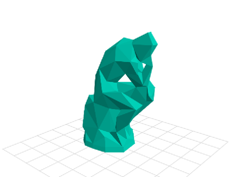 考える人(Thinker) 3D