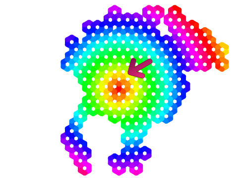 Cool colour effect - Lesson 3.4 Hexagon Tessellation remix remix