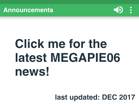 Announcements