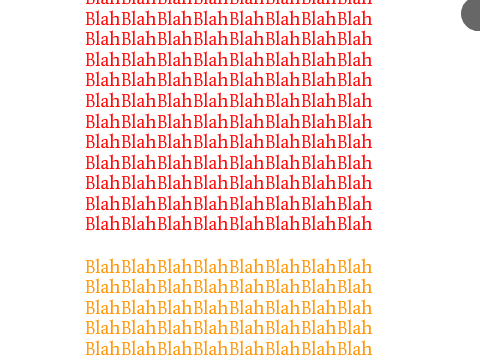 Y scrolling