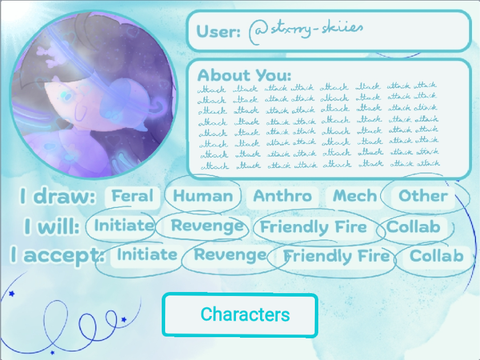 #20: ink and impact profile ~`.-☆
