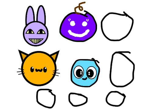 Make yourself as a cute circle remix x 3 
