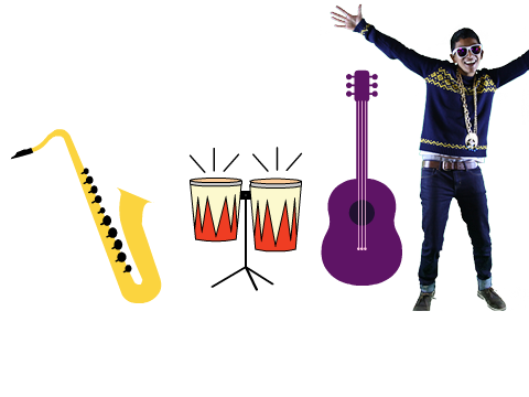 Play different instruments!