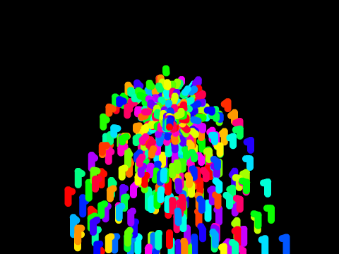 Colorful fountain 
