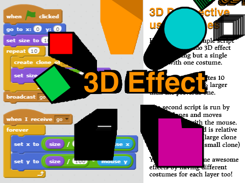 3D perspective effect using clones remix