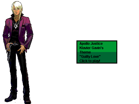 Apollo Justice Klavier Gavin's Theme "Guilty Love"